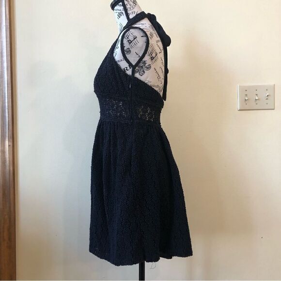 Free People So Sweetly Halter Crochet Mini Dress - Picture 5 of 11